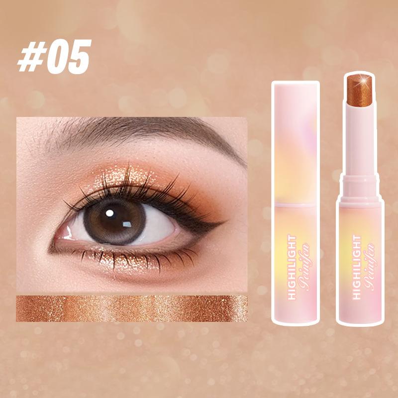 Pennyfen Slim Jelly Eyeshadow Stick - Elastic Highlighter & Shimmer, 6 Colors (Cross-border E-commerce)